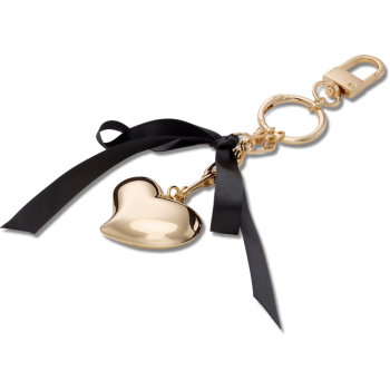 Heart and Bow Bag Charm