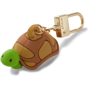 3D Turtle Bag Charm Grn