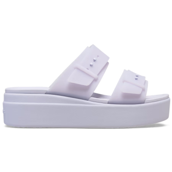 Brooklyn Buckle Frosted Low Wedge