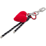 Crochet Heart Cord Bag Charm
